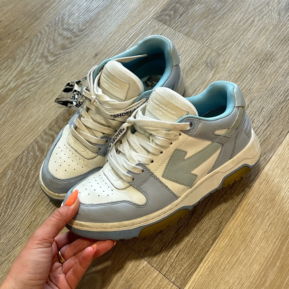 OFF WHITE OUT OF OFFICE WHITE & LIGHT BLUE SNEAKER - Picture 4 of 7